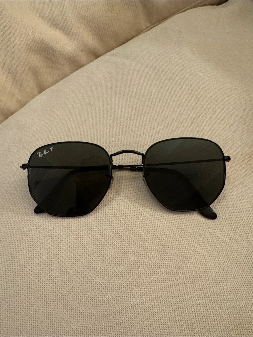 Ray-Ban Black Metal Polarized Sunglasses